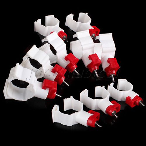 10pcs efficient pp nipple 360 degree chicken duck poultry water drinker for sale