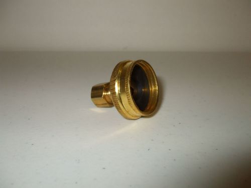 Chicken bucket waterer replacement 1/4&#034; compression to garden hose brass adapter for sale