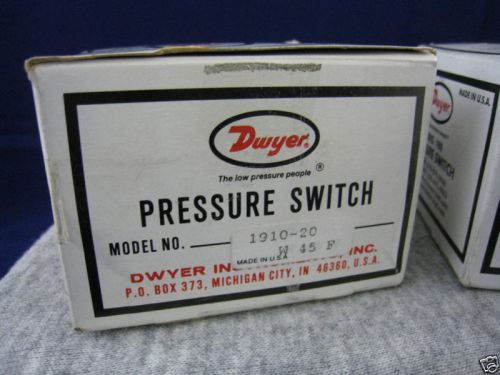 DWYER 1910-20 PRESSURE SWITCHES 10 PSI NEW IN BOX