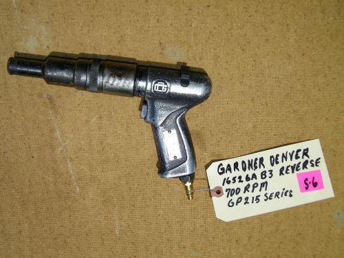 Gardner denver hex pistol screwdriver/nutrunner-16526ab3 700 rpm -used reverse for sale