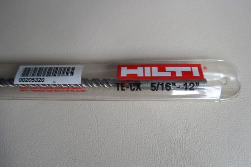 New hilti rotary hammer drill bit te-cx sds plus + 5/16&#034; x 12&#034; 00205320 for sale