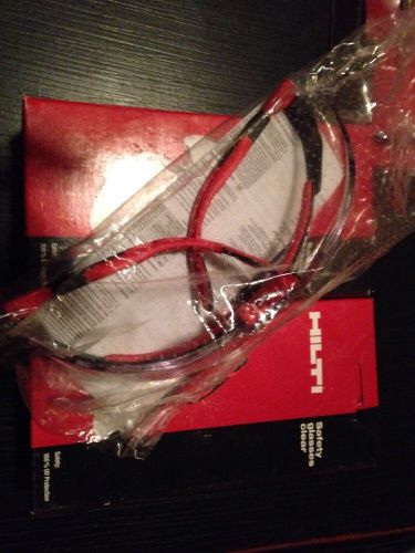 Hilti safety glasses - clear lens, brand new, fast shipping for sale