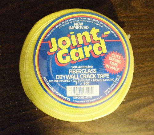 Joint-Guard Fiberglass Mesh Drywall Tape Self Adhesive Yellow 2&#034;X300&#039; NWT