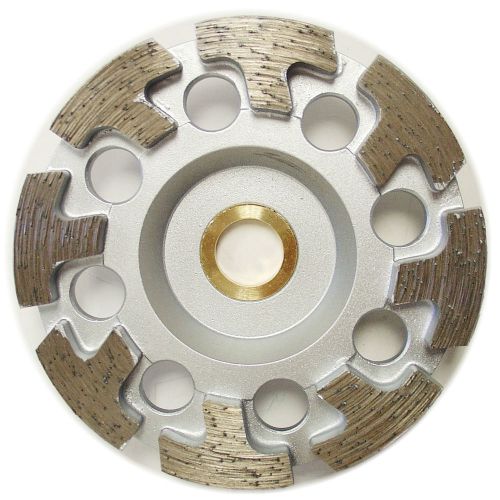 4” PREMIUM T-Segment Concrete Diamond Grinding Cup Wheel for Angle Grinder