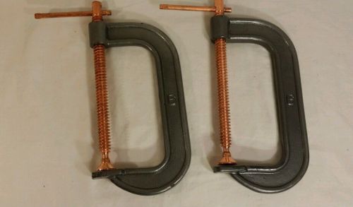 Set of  Two 6 Inch C-Clamps