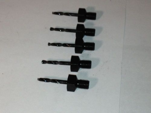Threaded Drill Bits size #40 0.0980&#034; Cobalt 135? Split Point 1&#034; OAL set of 5