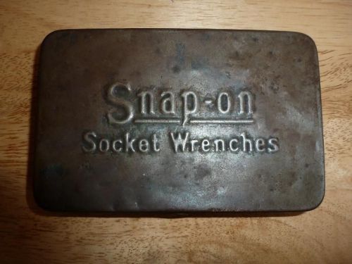 Old snap-on socket wrenches 13 pieces. vintage tin. midget  pre wwii 1930&#039;s for sale