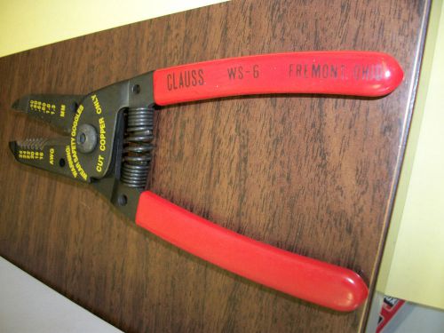 CLAUSS WS-6 WIRE STRIPPER AWG16-26 WIRE MADE IN THE USA
