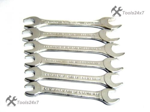 Double Open End Jaw Spanner 6 Pc. Set Chromed- High Quality Tools @ Tools24x7