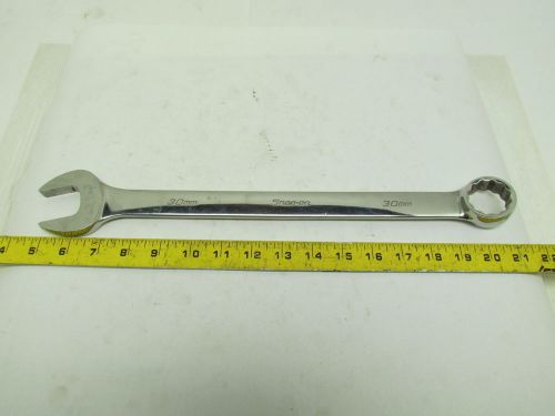 Snap-on oexm300b 30mm 12pt metric combination wrench 16-1/2&#034; oal chrome usa for sale