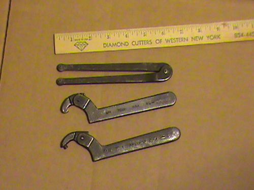 SPANNER WRENCH SET (3) Pcs. ARMSTRONG, MARTIN, ADJUSTABLE