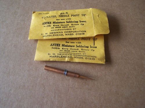 0.012in Unplated Needle Antex Soldering Iron Tip, #8-X, Qty. 2