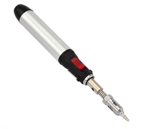 12ml gas quality blow torch solder iron gun + tool tip cordless pen burner wfca for sale