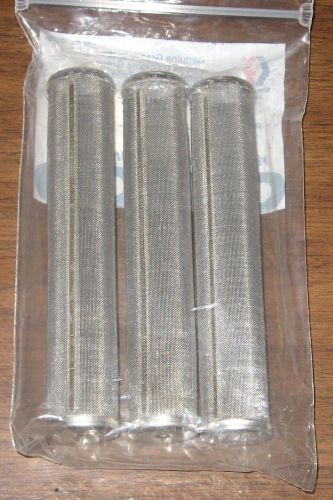 Graco 238437 238-437 3 pak 60 mesh long stainless steel outlet filter elements for sale
