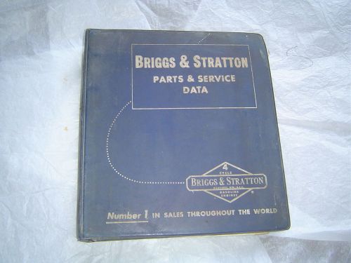Briggs &amp; Stratton engines parts service data catalog 9 14 23 8 8A 6 6B 5 5S