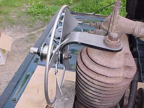 Antique Briggs &amp; Stratton Gas Engine Fan Bracket Model P or Motor Wheel D