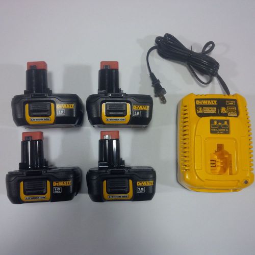 4 new dewalt dc9181 li-ion batteries 18v,dc9310 charger xrp 18 volt fr drill,saw for sale