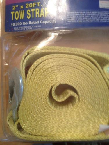 TOW STRAP 2&#034; BY 20FT. 10,000 LBS RATED CAPACITY ITEM # 36612, EMERGENCY TOWING
