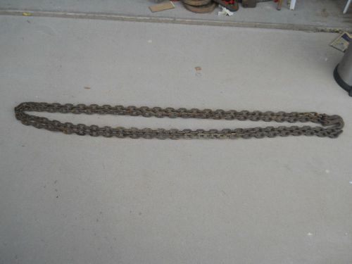 5/16&#034; STEEL CHAIN  20 FT WITH HOOKS HEAVY DUTY  TOWING / LOGGING