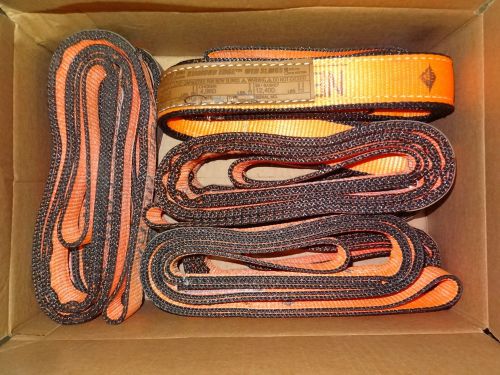 2 new can-sling ee2-902, 2&#034; x 6&#039; diamond edge orange nylon web slings 6,200 lbs for sale