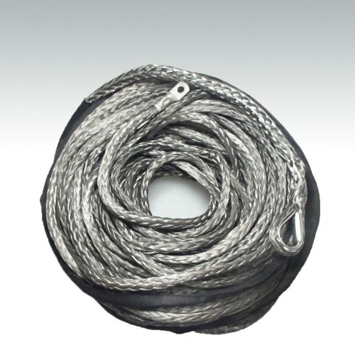 10mm x 50m Grey DYNEEMA SK-75 SYNTHETIC WINCH ROPE CABLE UHMWPE 9500Kg. 4x4 ATV