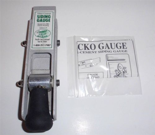 (1) pactool sa-902 gecko gauge aluminum fiber-cement siding gauge - new for sale