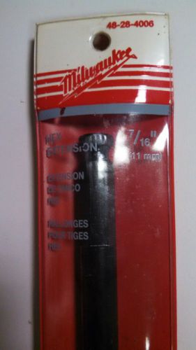 Milwaukee 48-28-4006 7/16 hex bit extension 12&#034; brand new in sleeve for sale