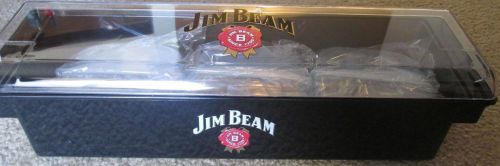 Jim Beam 19&#034; huge barware condiment caddy retail bar swag - NIB!  Collectible