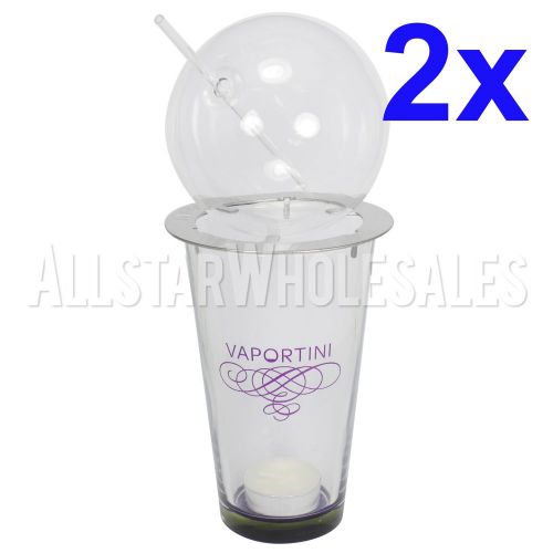 2x vaportini alcohol spirit vaporizer complete deluxe kit inhaler vape - purple for sale