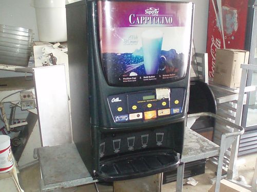 BUNN CECILWARE CAPPUCCINO HOT CHOCOLATE MACHINE COFFEE DONUTS NEEDS 2 HOPPERS NR