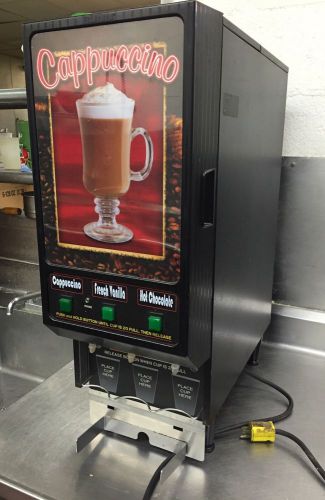 BUNN FMD-3 Powdered Cappuccino Hot Chocolate Drink Machine 3 Hoppers Great Cond