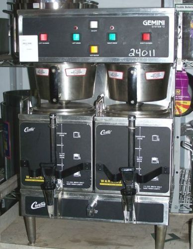 Curtis gemini 2 double satelite brewer with hot water spigot model: gem12-10 for sale