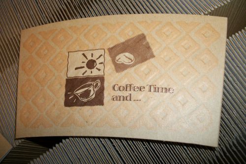 CASE OF 1,000 COFFEE HOT BEVERAGE CUP SLEEVES - HANDLE YOUR COFFEE SAFELY