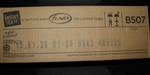 Flavia BRIGHT Tea~ CHAI SPICE B501 ~ 1 case (5 rails) of 100
