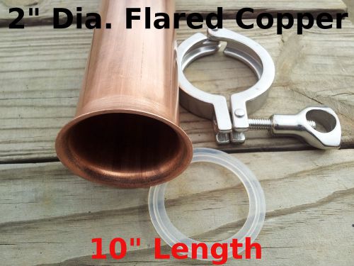 Copper column moonshine reflux E85 water still DIY pipe sanke 10&#034;  inch