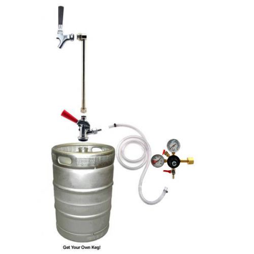 Rod &amp; Faucet CO2 System w/out CO2 Tank - Draft Beer Keg Party Picnic Pump Tap