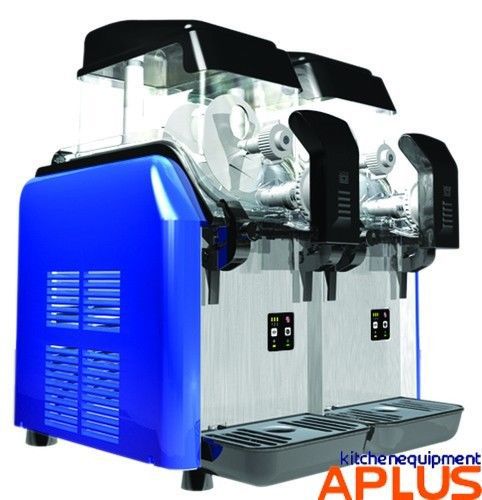 Alfa International BIG BIZ 2 Tank 3.2 Gallon Cold /Frozen Beverage Machine ABB-2