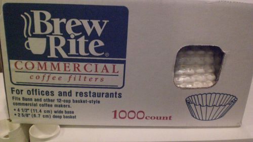 Brew Rite Commercial Coffee Filters, For offices &amp; restaurants, 1000 Ct
