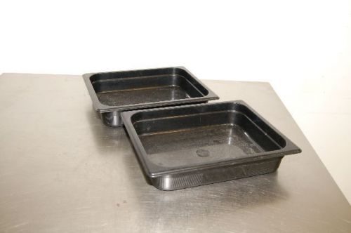 LOT OF 2 PLASTIC PROOFING PANS 1/2 SIZE - MUST SELL! SEND ANY ANY OFFER!