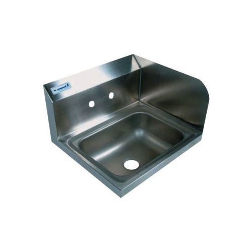 Wall mount hand sink with one right sided splash guard for sale