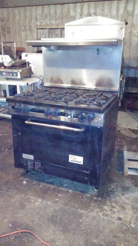 Southbend Commercial Kitchen Restaurant 6 Burner Propane Gas Range Stove Oven LP