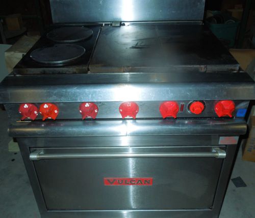 Vulcan, Model #VR3, Broiler, griddle, oven. Very nice and clean, 480V electric