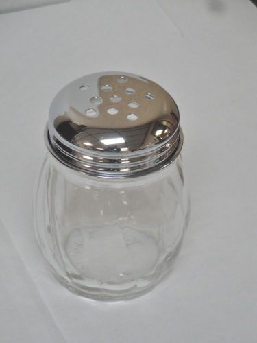 Chesse Shakers, 6oz, Glass, S. Steel Top