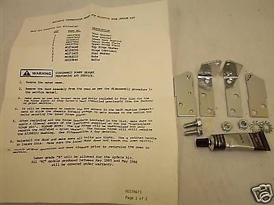 New Amana commerical microwave part# R0156718 Door Update Kit