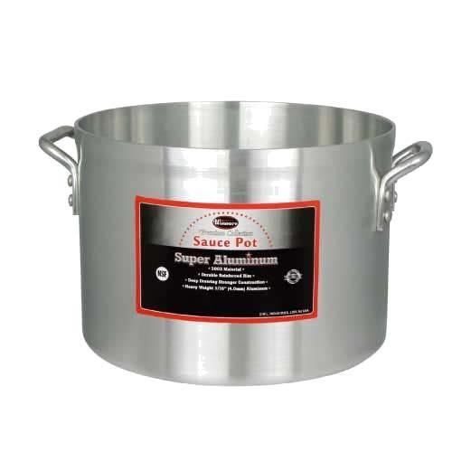 Winco AXAP-26 Sauce Pot, 26 Quart (4.0Mm / 3003), Aluminum