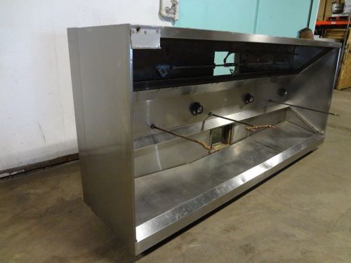Heavy duty commercial stainless steel 126&#034;w lighted restaurant exhaust hood for sale