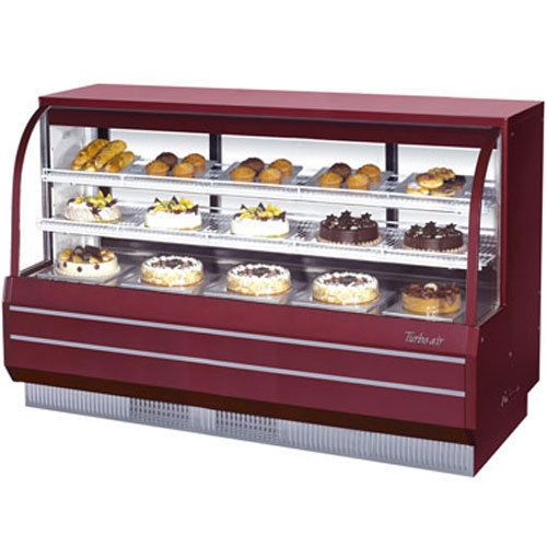 Turbo TCGB-72-CO Display Case, Curved Glass, Bakery, Dual Dry and Refrigerated,