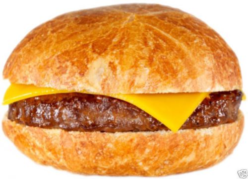 Cheeseburger Hamburger Restaurant Concession Decal 12&#034;