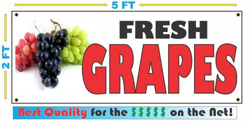 Full Color FRESH GRAPES BANNER Sign NEW Larger Size Best Quality for the $