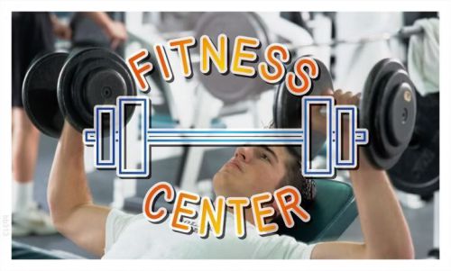 bb313 Fitness Center Gym Banner Sign